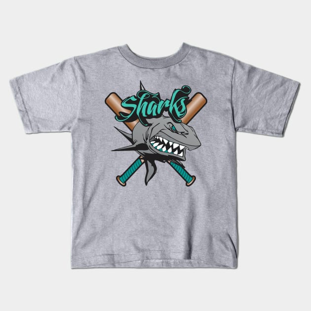 Sharks Ball Club Kids T-Shirt by DavesTees